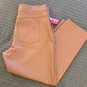 Spanx faux, leather, slim straight pant